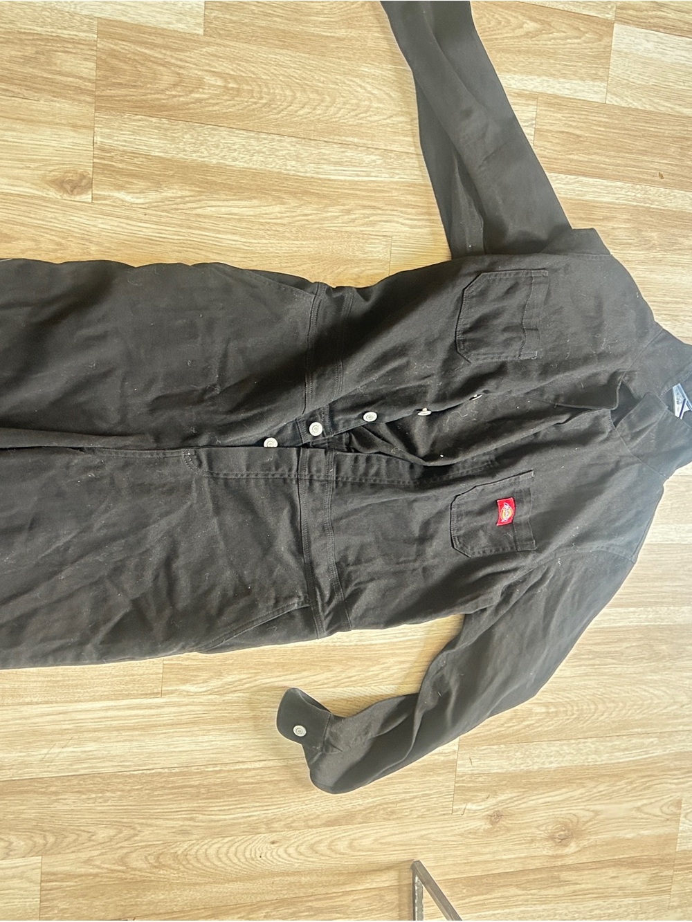 Dickies Black Military Field-Style Work Jacket